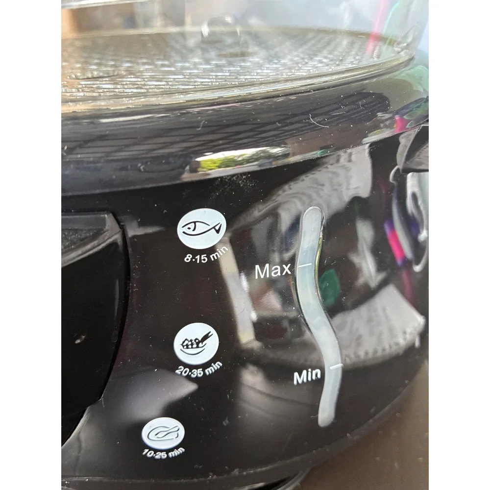 Taylor The Biggest Loser Food Steamer Black Clear Multi-Tier Electric Cooker